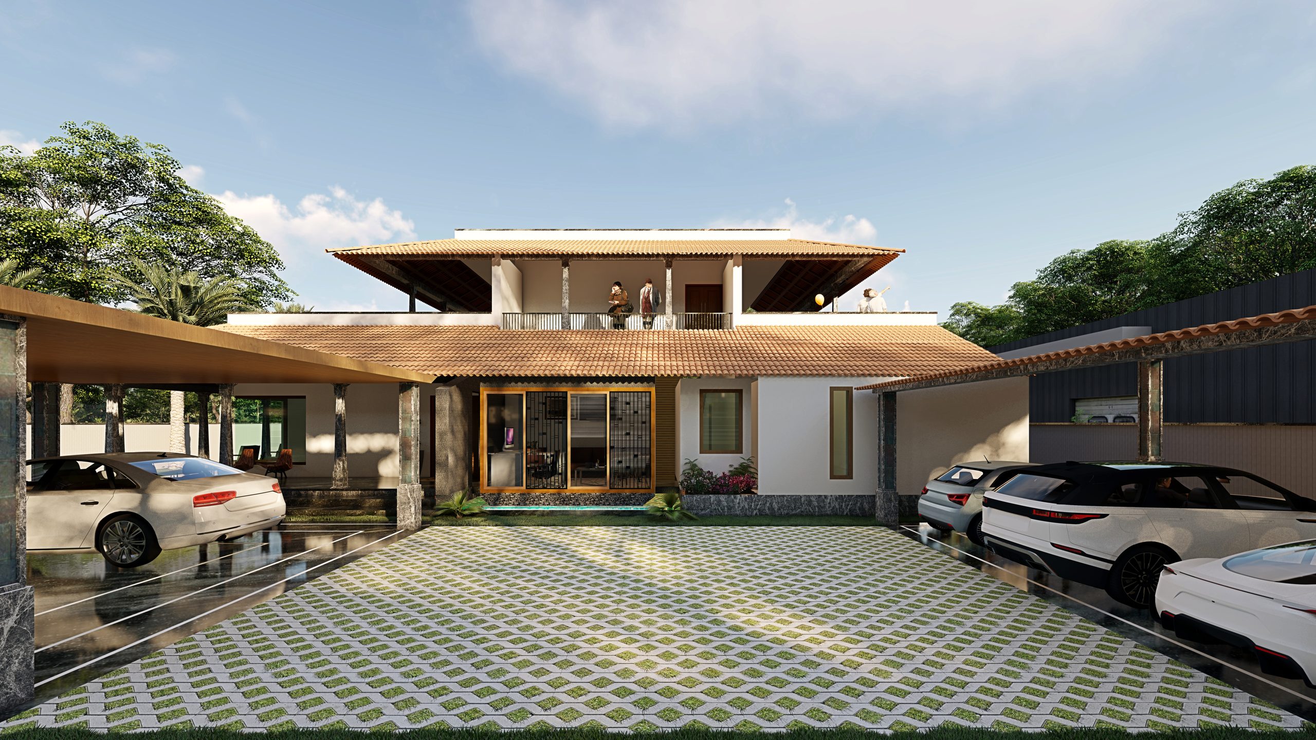 Muthu residence front view